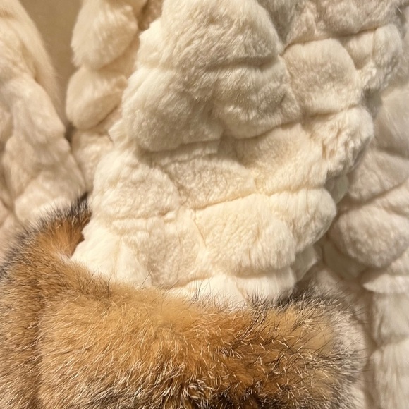 Midi Rabbit fur coat - Picture 9 of 9